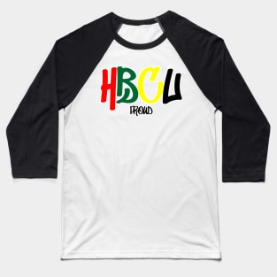 HBCU Proud Graffiti Design Baseball T-Shirt